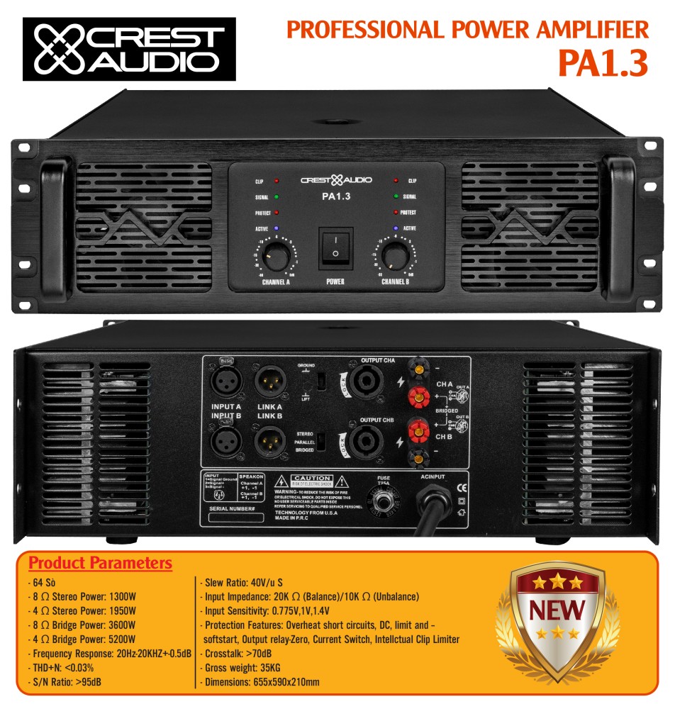 MAIN CÔNG SUẤT  CREST AUDIO PA1.3 