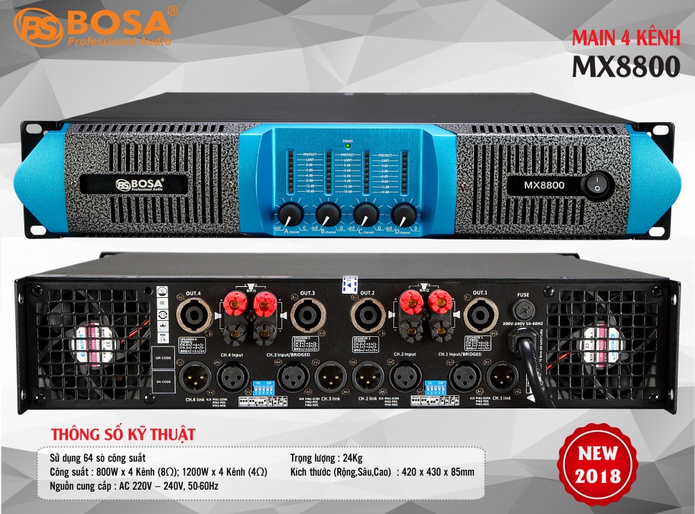 Main 4 Kênh Bosa MX8800 New