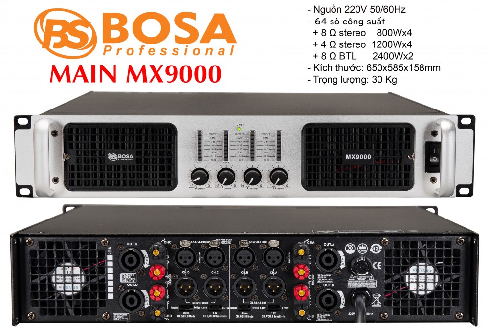 Main 4 Kênh Bosa MX9000