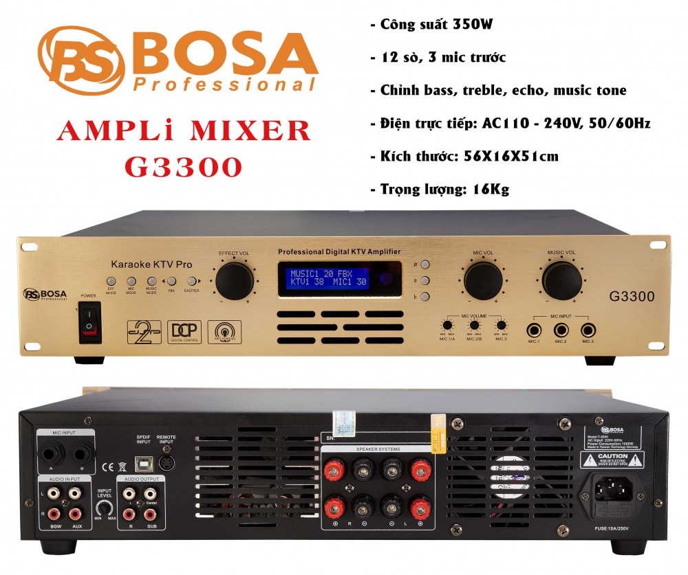 Ampli Vang Số BoSa G3300