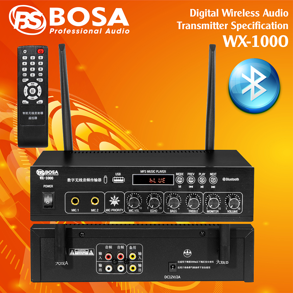 Amply phân tần bosa kỹ thuật số WX 1000 Bluetooth
