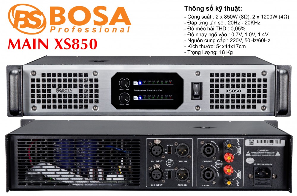 Main Bosa XS850