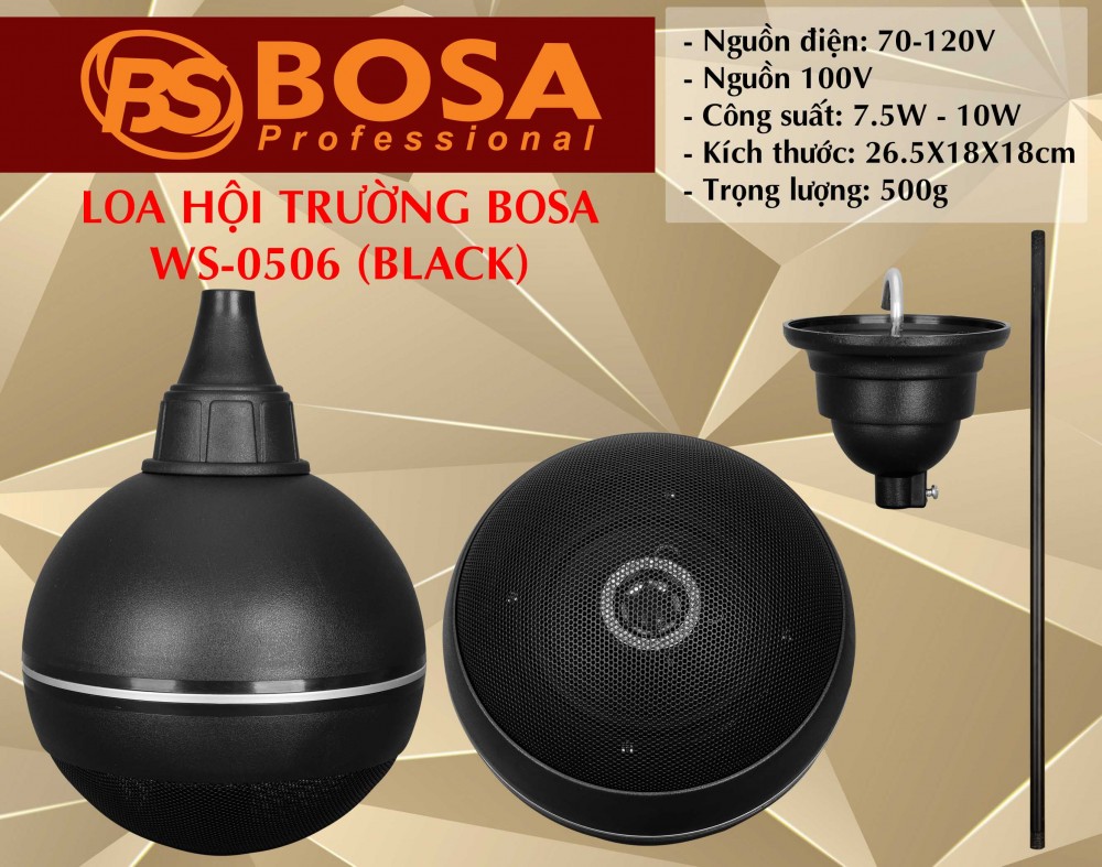 Loa Hội Trường Bosa WS-0506 BLACK