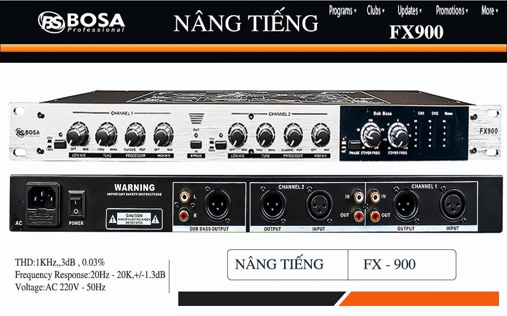  NÂNG TIẾNG BOSA FX900 