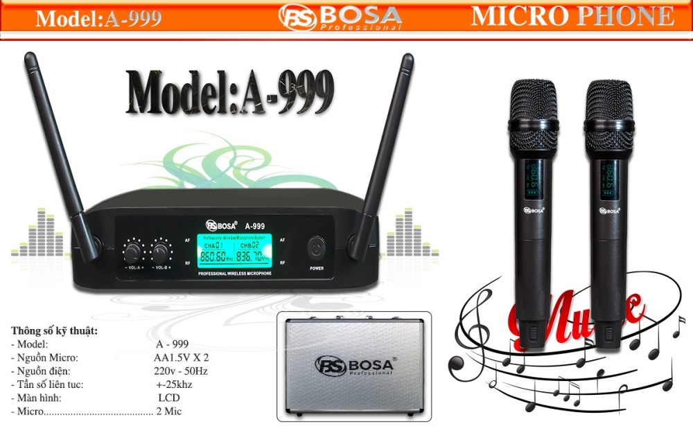 Micro Karaoke Bosa A999